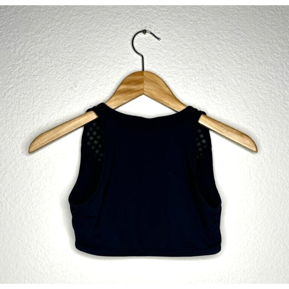 Beth Richards Bra Swim Top Black Keyhole Size Petite V Neck 3XS Athleisure - Picture 3 of 11